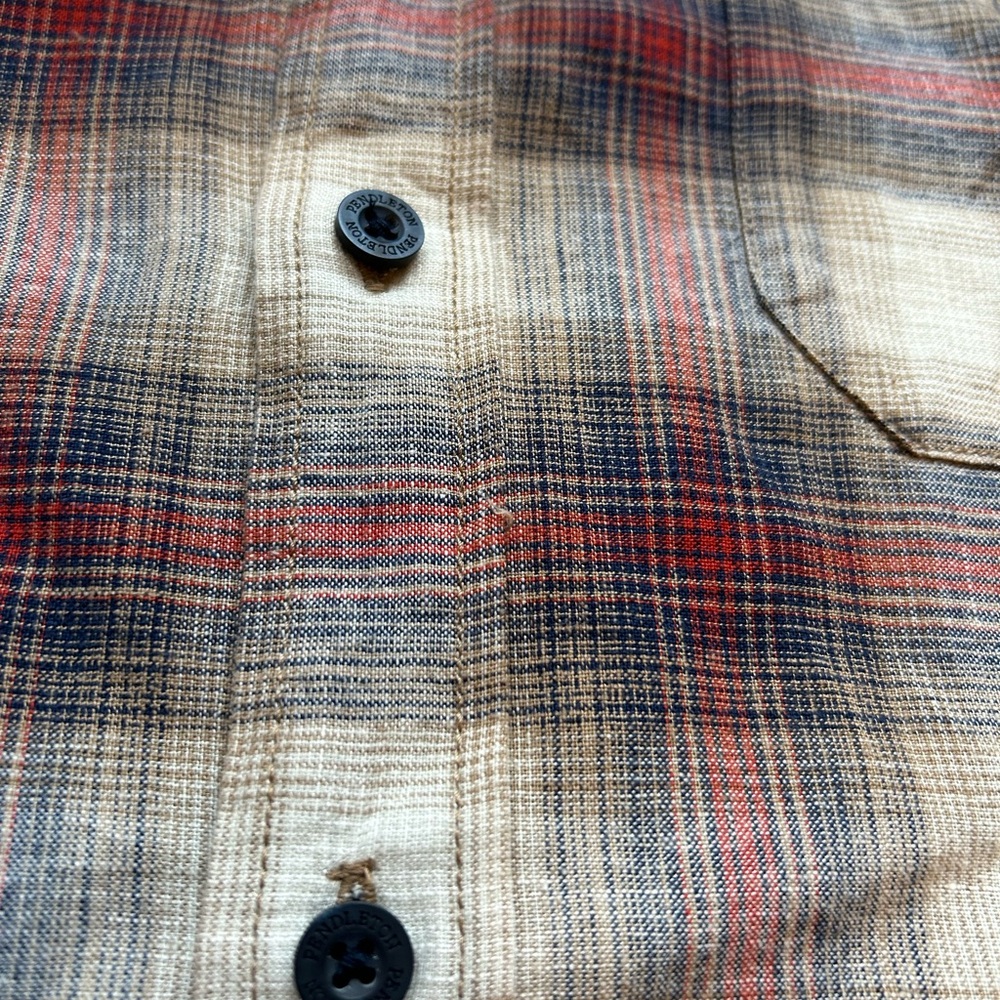 Pendleton Dawson Short Sleeve button down flannel… - image 6